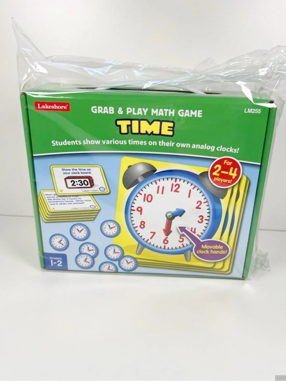 Lakeshore Learning Time Teaching Game Interactive Clock Math Center Homeschool